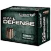 ** Liberty Civil Defense 10mm Auto Handgun Ammunition - 60 gr SCHP, 2400 fps, 20 Rounds

** 748252054982