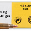 SELLIER & BELLOT 4.6X30 HK 40GR FMJ 40RD BOX 60 BOXES PER CASE