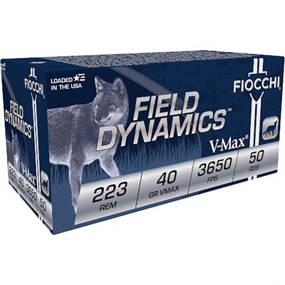 Fiocchi .223 Remington 40gr V-MAX – 50rd