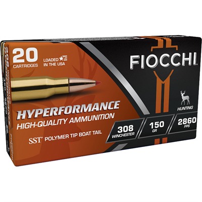 Fiocchi Ammunition .308 Winchester 150gr SST – 20rd