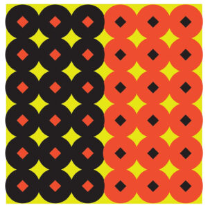 Birchwood Casey 34117 Shoot-N-C Reactive Target Self-Adhesive Paper Circle w/Diamond Center 432 Pasters