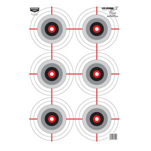 Birchwood Casey 37209 EZE-Scorer  Bullseye Paper Universal 12" x 18" Black/White 10 Pk.