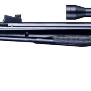 Beeman 10616GP Sportsman Combo Gas Ram 177 Pellet 1rd, Black, Fixed Synthetic Stock, Fiber Optic Sights, 4x32mm Scope