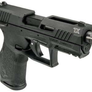 Taurus 1-2TX22141-5XMAG TX22  Full Size Frame 22 LR 22+1 4.10" Black Threaded Barrel, Black Anodized Serrated Slide, Black Polymer Frame w/Picatinny Rail, Ergonomic Grip, 5 Mags