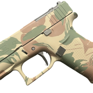 GLOCK 43X MOS RHODESIAN BRUSH STROKE FS 9MM PISTOL 3.39" FXD 5.5lb 2-10RD MAGS