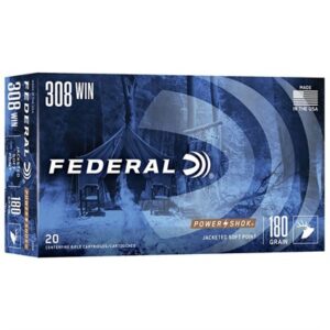 308 WINCHESTER 180GR JACKETED SOFT POINT 20/BOX