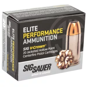 SIG SAUER V-CROWN 45ACP 200GR JHP 20RD BX 200RD CASE