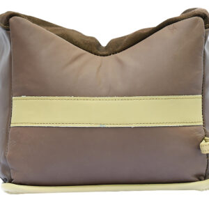 BenchMaster BMALBBLE Bench Bag  Rifle Large Empty Brown Leather Front Bag .55 lbs