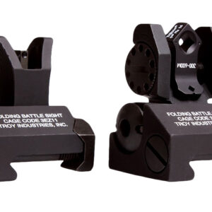 Troy Ind SSIGMCMSTBT01 Tritium Micro BattleSight Set M4 Front & Dioptic Rear  Black Hardcoat Anodized