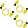 Allen 4118 Tethered Silicone Ear Plugs 26 dB Yellow 3 Pair