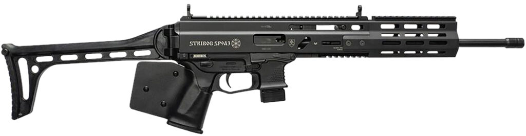 Grand Power 810091158166 Stribog SP9A3 *CA Compliant 9mm Luger 10+1 16" Black