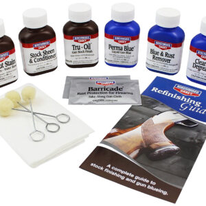 Birchwood Casey 20001 Deluxe Perma Blue & Tru-Oil Gun Stock Finishing Kit