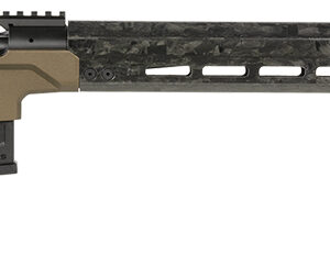 Christensen Arms 8010301300 Modern Precision  6.5 PRC 5+1 24" Threaded Carbon Fiber Barrel, Black Nitride Finish, Desert Brown Anodized Folding Stock, Polymer Grip