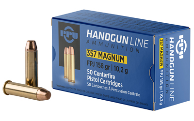 PPU Handgun Defense Ammunition .357 Magnum JHP 158gr 1607 fps 50/ct