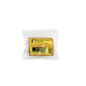 COTTON FLANNEL PATCHES - .45-.48 BLACK POWDER, 100 COUNT