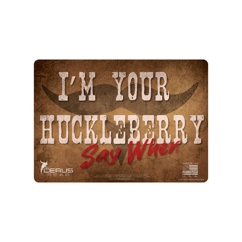 I’m Your Huckleberry Handgun Promat – Brown, 12″ X 17″