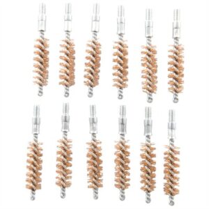 DOUBLE-TUFF BRONZE PISTOL BRUSH 35-38 CALIBER 12 PACK