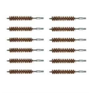 DOUBLE-TUFF BRONZE RIFLE BRUSH 35-38 CALIBER 12 PACK