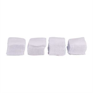 SQUARE COTTON FLANNEL PATCHES, 1.375'', .22/.270 CAL,100 PACK