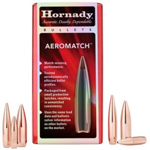 AEROMATCH 6.5MM/264 (0.264'') 140GR HOLLOW POINT BT 100/BOX