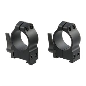 1'' MEDIUM (0.925'') QD 19MM DOVETAIL RINGS, BLACK