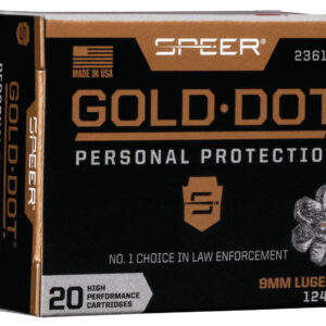 Speer 9mm Handgun Ammunition 124GR 20 Rounds - FAST SHIPPING-NO CREDIT CARD FEES