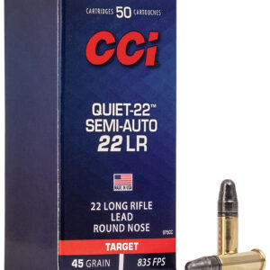 CCI 975CC Quiet-22 22LR 45gr Lead Round Nose 50 Per Box/100 Case - FAST SHIPPING-NO CREDIT CARD FEES