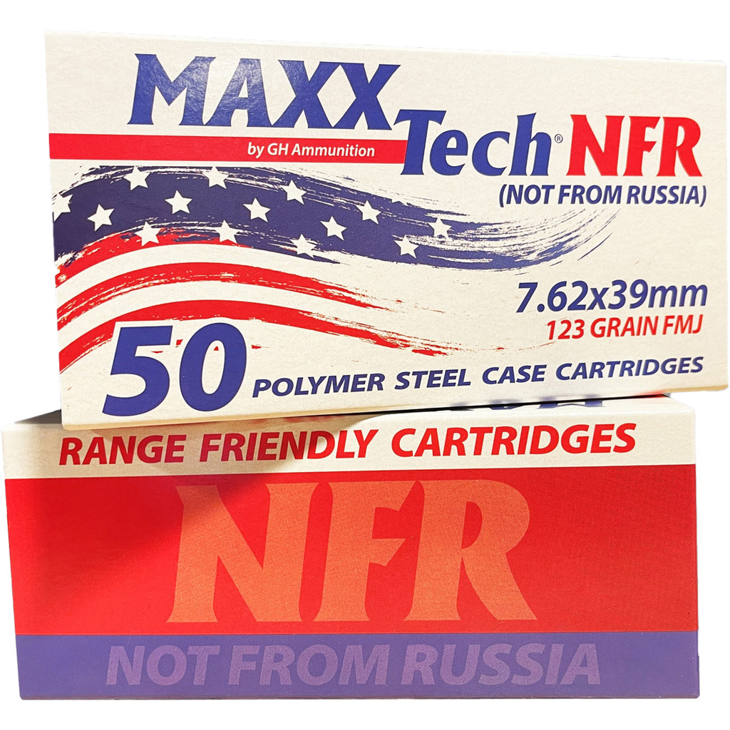 MaxxTech Rifle Steel 7.62 X 39 123 Grain 50-Rounds FMJ