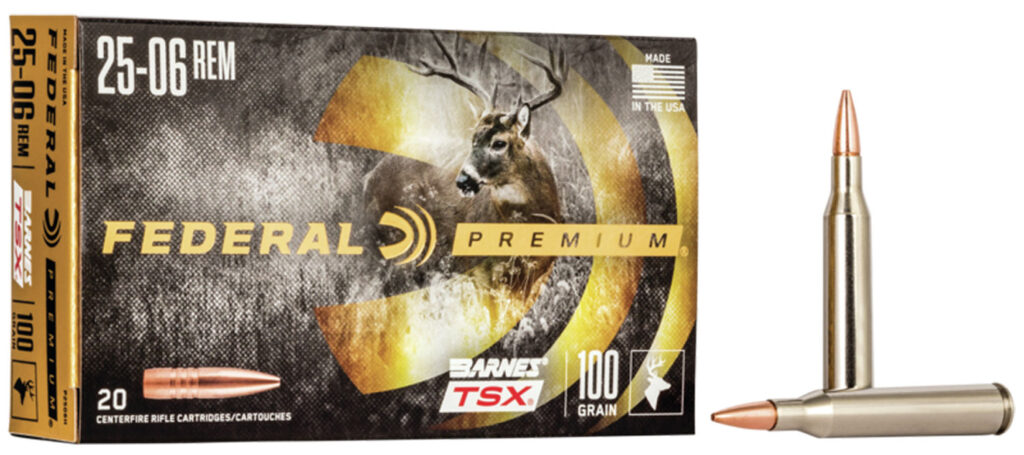 Federal Ammunition Premium .25-06 Rem 100gr Barnes TSX - 20 Rounds