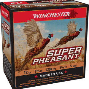 Winchester Ammo Super Pheasant 12 Gauge 2-3/4" #5 Shot 1-3/8 oz - 25 Rounds (10 Boxes per Case)