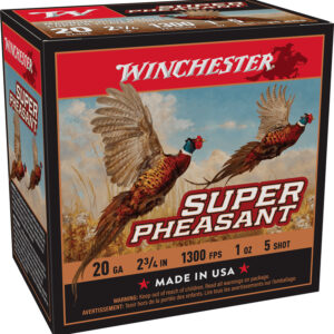 Winchester Ammo Super Pheasant 20 Gauge 2-3/4" #5 Shot - 25 Rounds (10 Boxes per Case)