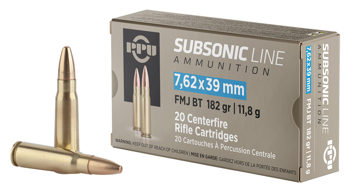 PPU 7.62x39 182gr – 20rd