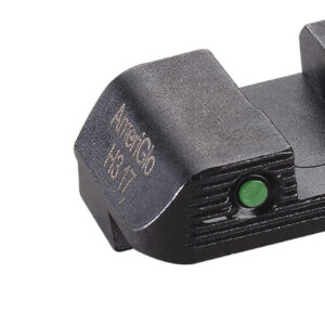AmeriGlo GL823 Trooper Sight Set for Glock Green Tritium Orange Outline Front Sight-Green Tritium Black Outline Rear Sight