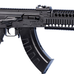 Crosman CAK1 Full Auto AK1 Air Rifle CO2 177 28 rd, Black Smooth Bore Barrel, Black Synthetic Folding Adjustable Stock w/Quad Mounting Rail System, Selector Safety