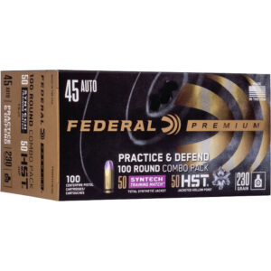 Federal Ammunition .45 ACP Handgun Ammunition 230GR 100 Rounds