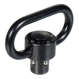 Leapers TLQDSW18 QD Sling Swivel  Black 1.38" Push Button Steel
