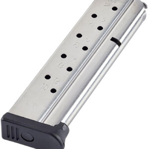 CMC Products MRP9FS10 Range Pro  10rd 9mm Fits 1911 Full Size Stainless/Black Fluoropolymer