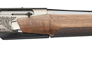 Browning 039009218 BAR MK4 Medallion 308 Win 4+1 22" Polished Blued Fluted Barrel, Satin Nickel Engraved Aluminum Alloy Drilled & Tapped Receiver, Grade III Turkish Walnut Adj Shim Stock