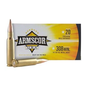 Armscor FAC3081N USA 308Win 147gr Full Metal Jacket 20 Per Box/10 Case - FAST SHIPPING-NO CREDIT CARD FEES