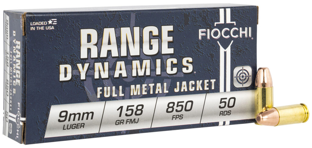 Fiocchi 9mm 158GR 50 Rounds