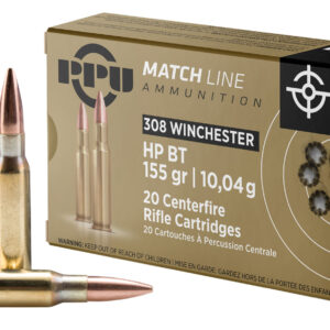 PPU PPM3081 Match .308 Win 155gr Hollow Point Boat Tail - 20 Rounds
