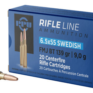 PPU PP6SWF Metric Rifle 6.5x55 Swedish 139gr Full Metal Jacket Boat Tail - 20 Rounds - FAST SHIPPING-NO CREDIT CARD FEES