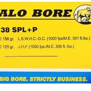 Buffalo Bore Ammunition.38 Special Handgun Ammunition 125GR 20 Rounds - FAST SHIPPING-NO CREDIT CARD FEES