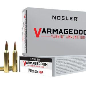 Nosler 65100 Varmageddon 17Rem 20gr Flat Base Hollow Point 20 Per Box/20 Case - FAST SHIPPING-NO CREDIT CARD FEES