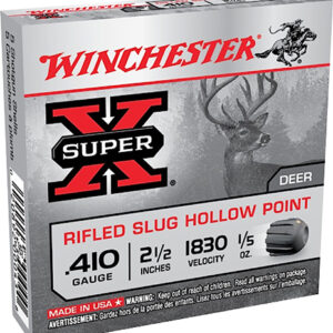 Winchester Super-X .410 Gauge 2-1/2" Rifled Slug 1/5 oz - 15 Rounds (10 Boxes per Case) - FAST SHIPPING-NO CREDIT CARD FEES
