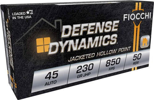Fiocchi .45 ACP 230gr JHP – 50rd