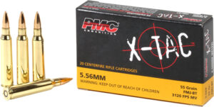 PMC X-TAC 5.56 NATO 55gr FMJ-BT Ammo - 20 Rounds