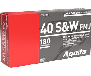 AGUILA AMMUNITION .40 S&W Handgun Ammunition 180GR FMJ