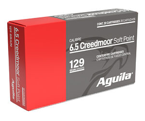 AGUILA 6.5 CREEDMOOR 129GR SP 20/200 - FAST SHIPPING-NO CREDIT CARD FEES