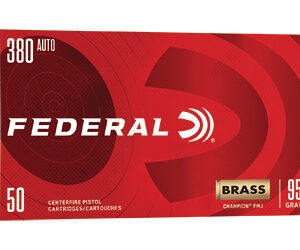 Federal Ammunition.380 ACP Handgun Ammunition 95GR FMJ - FAST SHIPPING-NO CREDIT CARD FEES